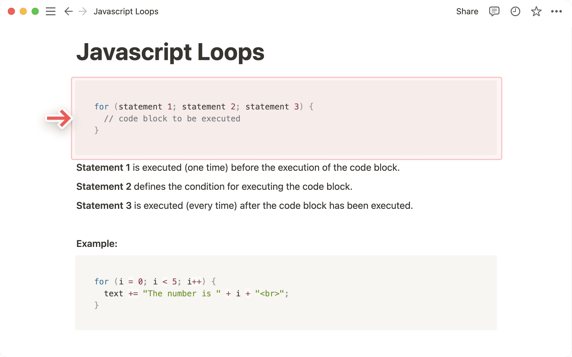 Bloc de code
