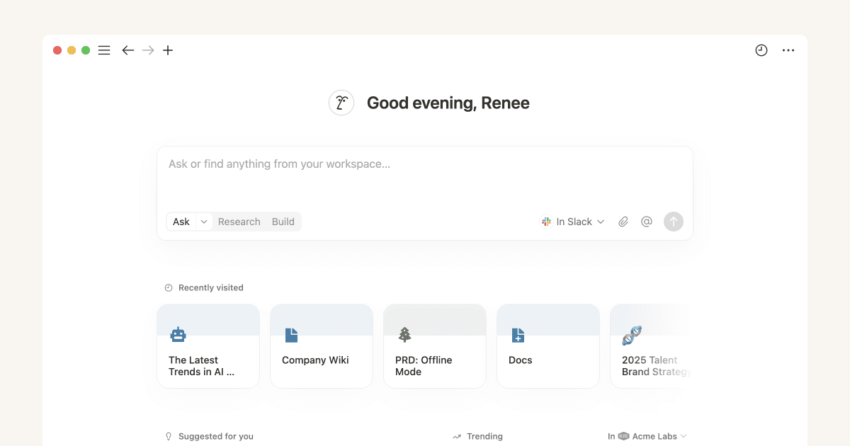 Trouvez des réponses et générez des rapports grâce à la Recherche Enterprise