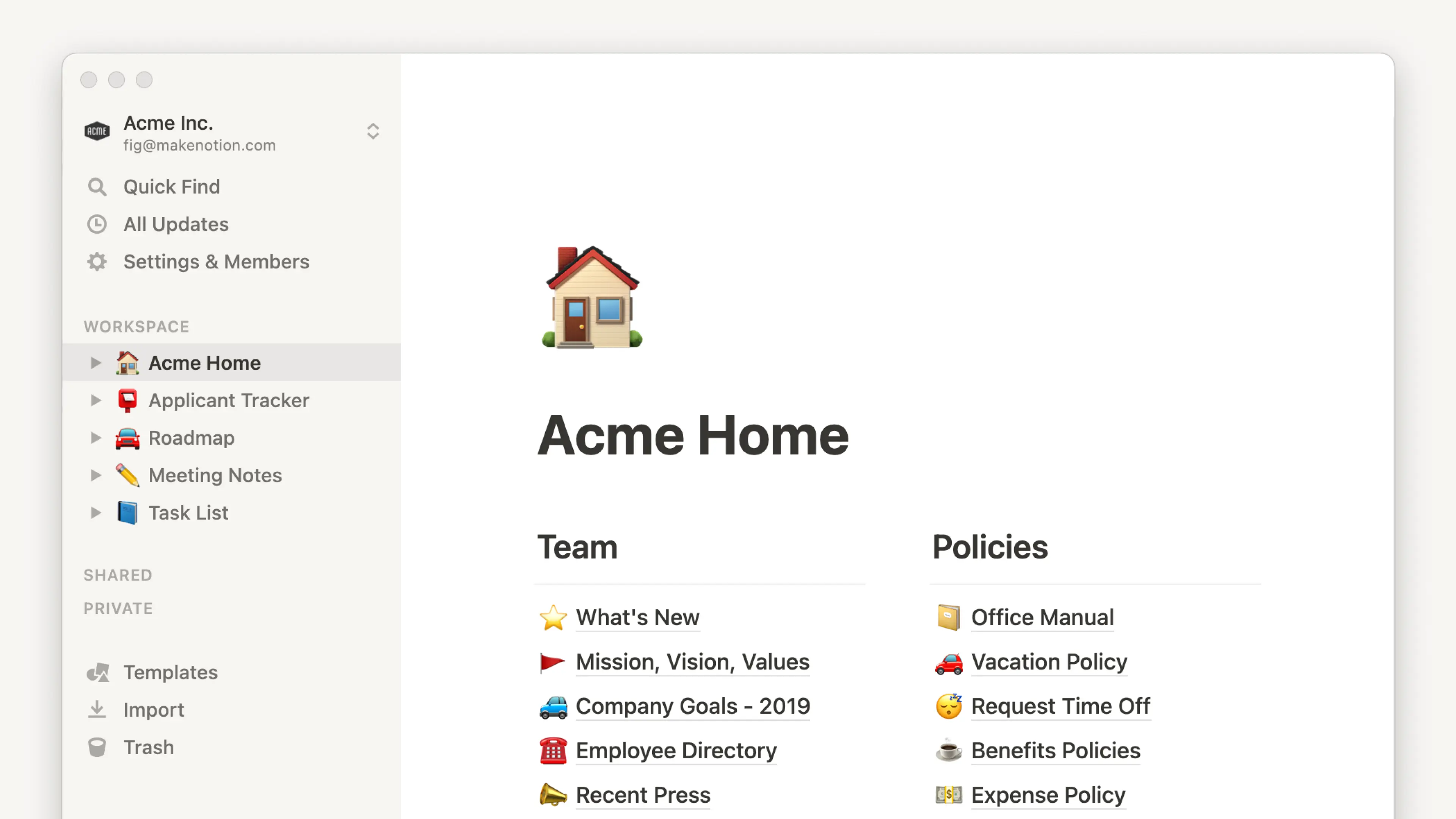 L’application de bureau Notion ─ bannière