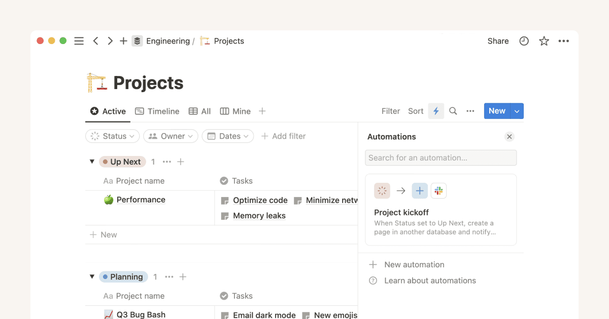 Accélérez et simplifiez la gestion de projets grâce aux automatisations de bases de données