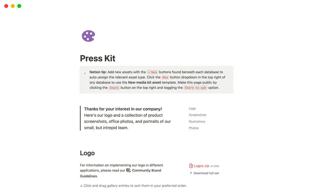 Pressemappe