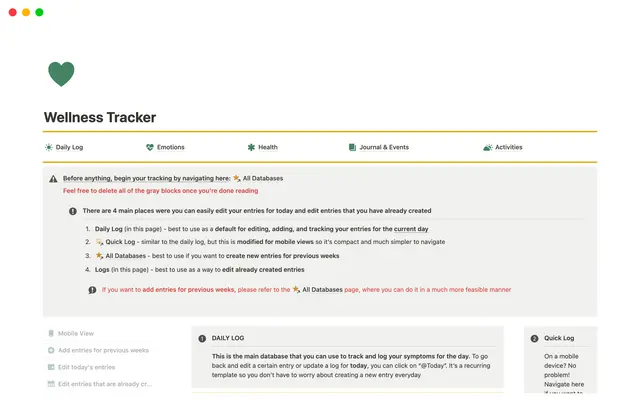 Wellness Tracker