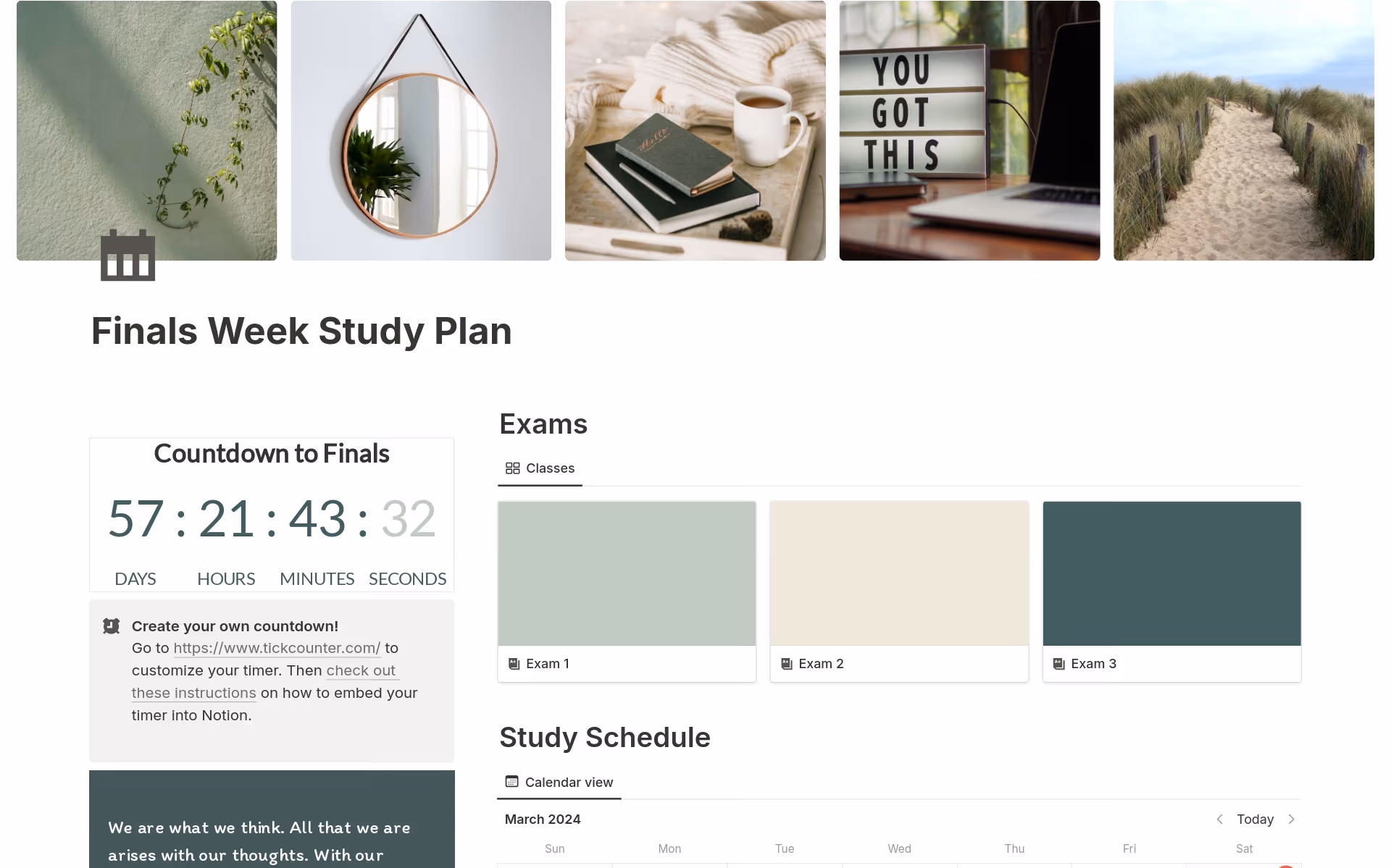 Screenshot of Soft & Chewy Templates for School collection by Notion